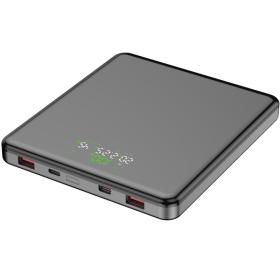 Powerbank 20000mAh Leotec LEPOW100W20G/ 100W/ Gris/ Incluye Cable USB Tipo-C