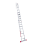 ALQUILER - Escalera Metálica Transformable de Aluminio 9+10+10 Peldaños - Ganga Electrónica