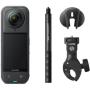 Cámara Digital Deportiva Insta360 X5 Vista múltiple motero Kit/ 8K/ Ángulo de visión 360º/ Negra