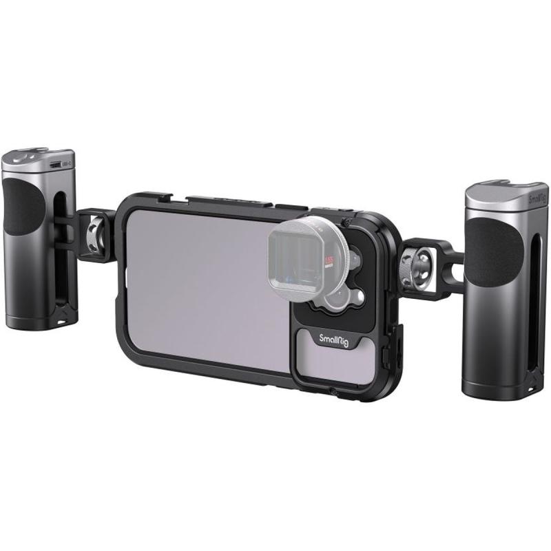 SmallRig 4078 Mobile Video Cage Kit (Dual Handheld) For iPhone 14 Pro Max