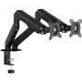 Soporte de Mesa con Contrapeso para 2 Monitores Aisens DT32TSR-451/ Giratorio/ Inclinable/ hasta 9kg