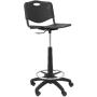 Taburete Piqueras y Crespo Robledo PVC T26GNI840RN/ Negro