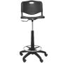 Taburete Piqueras y Crespo Robledo PVC T26GNI840RN/ Negro