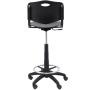 Taburete Piqueras y Crespo Robledo PVC T26GNI840RN/ Negro