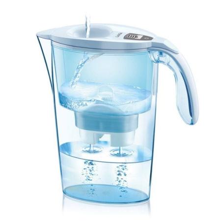 Jarra Filtrante Laica Stream Line/ Capacidad 2.3L/ Blanca