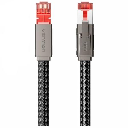 Cable de Red RJ45 SFTP Vention IKMHF Cat.8/ Gaming/ 1m/ Gris