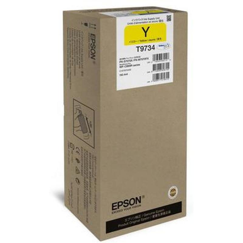 Epson T9734 192.4 ml XL Yellow Original Inktpackage For WorkForce Pro WF-C869R