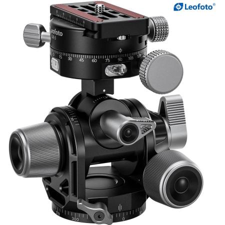 Leofoto Geared Head w/ GR-3 Geared Panning Adapter