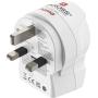 Hama Travel Adapter EU To UK 1X USB-A 1X USB-C (PD) 20 W