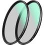 K&amp;F Concept 1/4+1/8 Black Mist Filter Set Nano K 82mm
