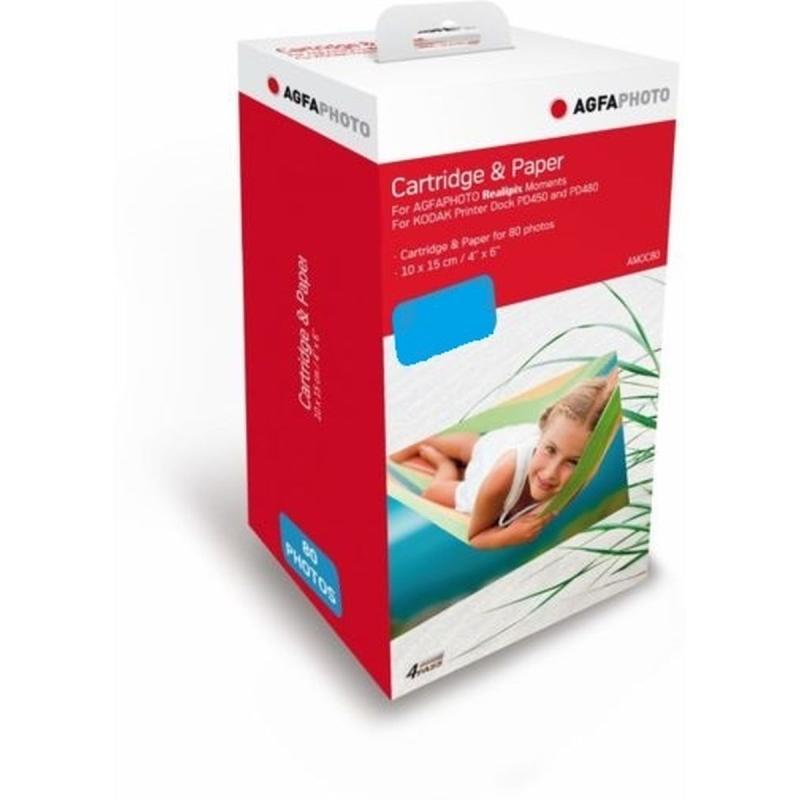 Agfa Cartridge For Agfa Moment 4x6 80 Sheets