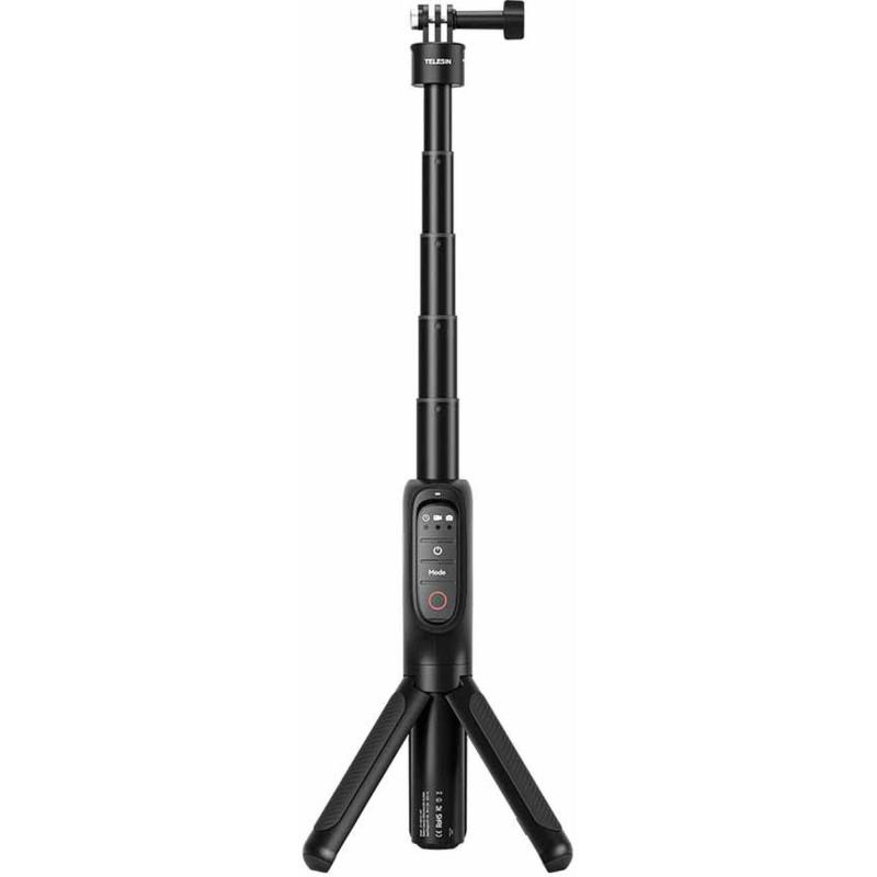 Telesin Powerbank Selfie Stick Tripod w/ Remote For GoPro