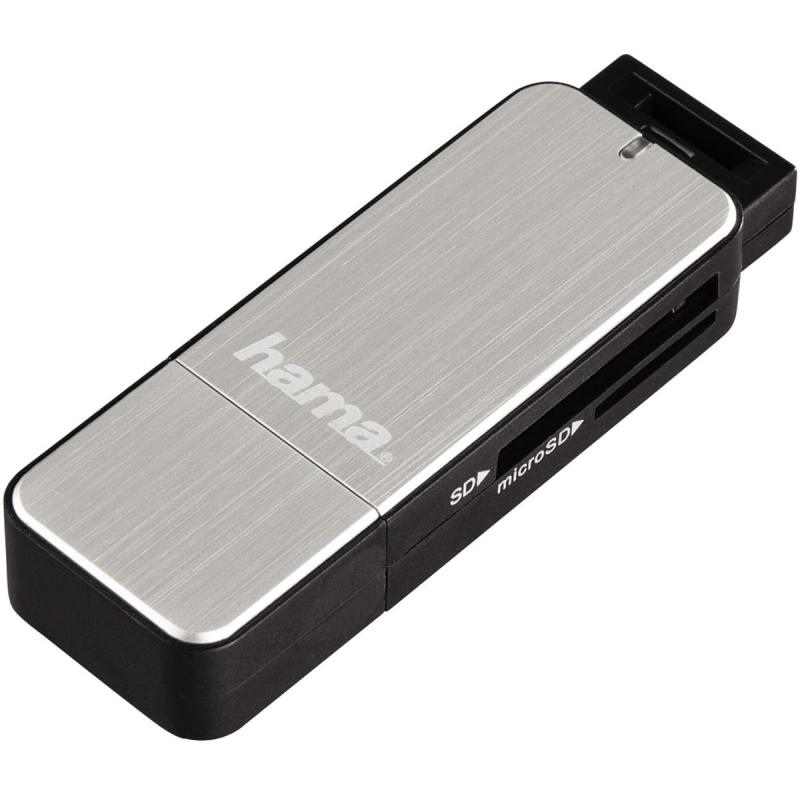 Hama USB 3.0 Card Reader SD/Micro SD Silver