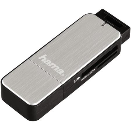 Hama USB 3.0 Card Reader SD/Micro SD Silver