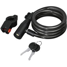 Hama Fiets-Spiraalkabelslot 120cm Black