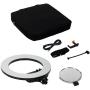 Caruba Round Vlogger LED Set w/ Bag - Black