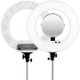 Caruba Round Vlogger LED Set w/ Bag - White