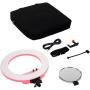 Caruba Round Vlogger LED Set w/ Bag - Pink