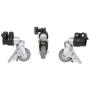 Falcon Eyes Zwenkwielen PCA-25M 3st 25 mm