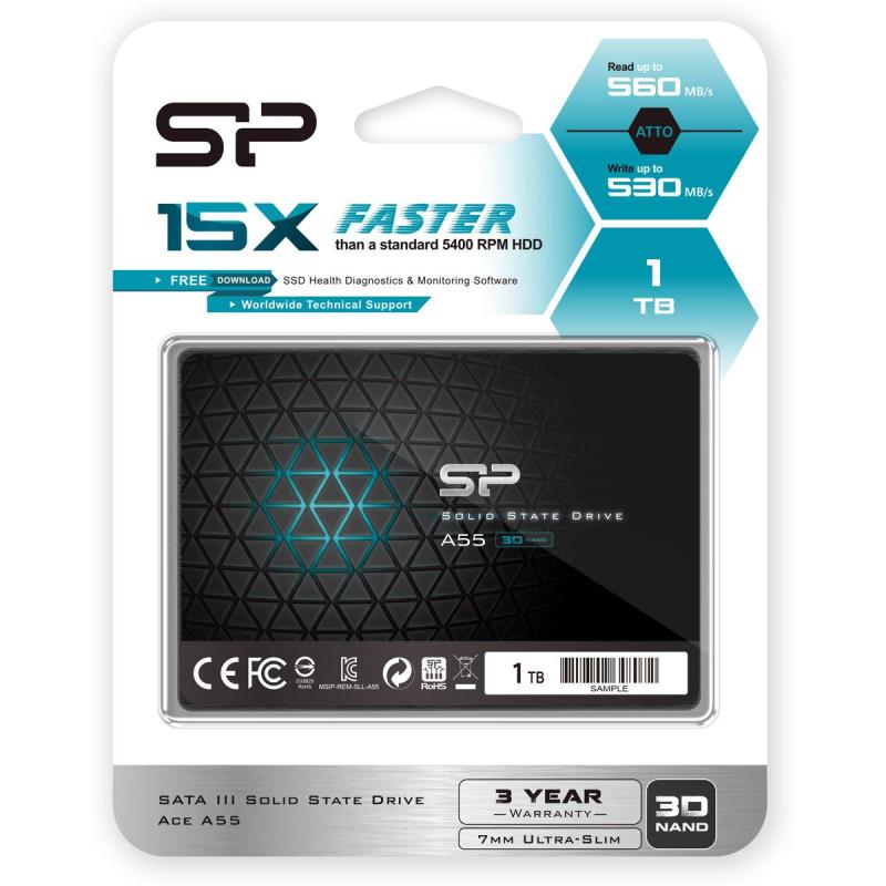 Silicon Power Ace A55 SSD 1TB SATA III (TLC)