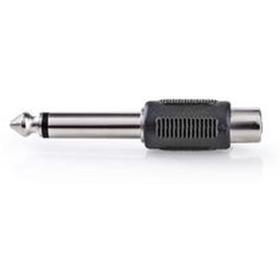 Nedis Mono-Audio Adapter 6.35mm M-RCA F BK