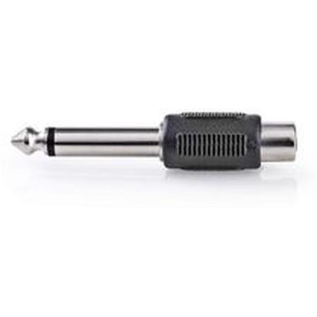 Nedis Mono-Audio Adapter 6.35mm M-RCA F BK