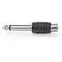 Nedis Mono-Audio Adapter 6.35mm M-RCA F BK