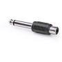 Nedis Mono-Audio Adapter 6.35mm M-RCA F BK