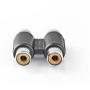 Nedis Stereo-Audio Adapter 2X RCA F-2X RCA F BK