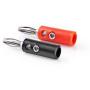 Nedis Banaanstekkerset Banana Plug M-4 Pieces BK/Red