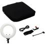 Caruba Round Vlogger 12 inch LED Set w/ Bag - White