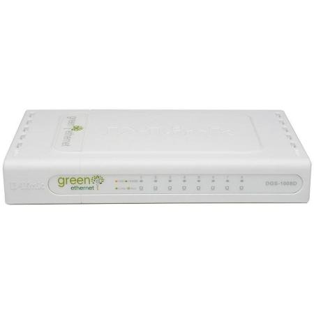 D-LINK DGS-1008D/E Unmanaged White Network-Switch