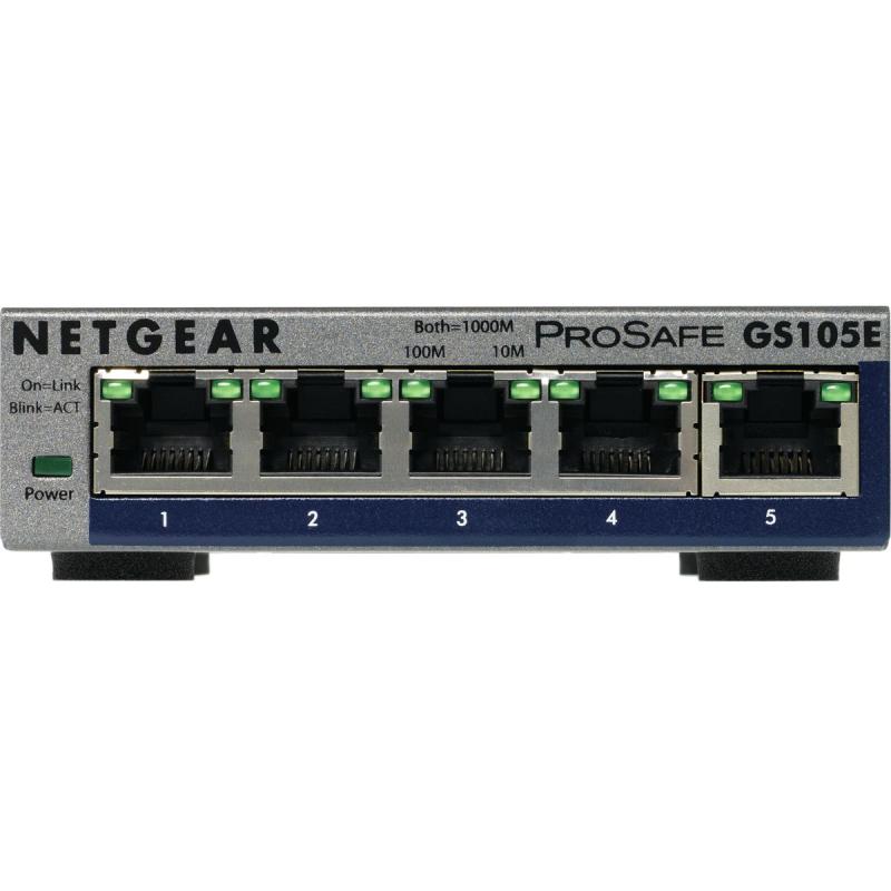 Netgear Prosafe Plus 5 Port Gigabit Ethernet Switch
