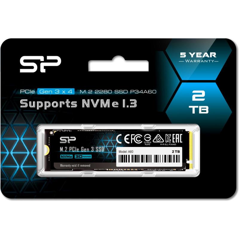 Silicon Power Ace A60 SSD 2048GB PCIe Gen 3x4