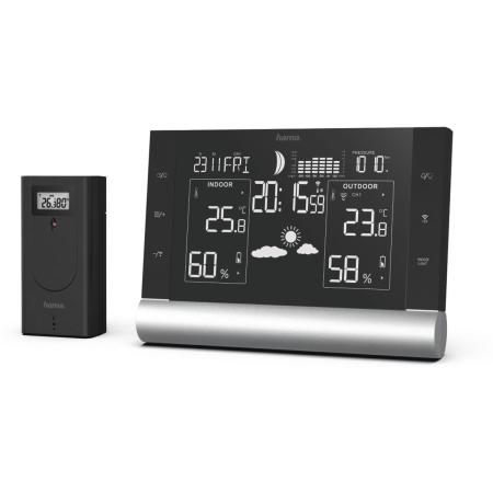 Hama Weather Station Black Line Plusblack