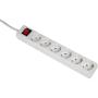 Hama Power Strip 6 Fold w/ Switch 5 Meter White