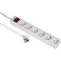 Hama Power Strip 6 Fold w/ Switch 5 Meter White