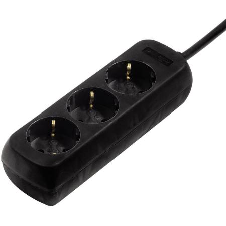 Hama Power Strip 3 Fold 3 Meter Black