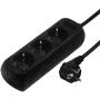 Hama Power Strip 3 Fold 3 Meter Black