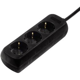 Hama Power Strip 3 Fold 5 Meter Black