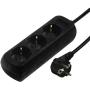Hama Power Strip 3 Fold 5 Meter Black