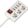 Hama Power Strip 7 Fold w/ Switch 1.4m White