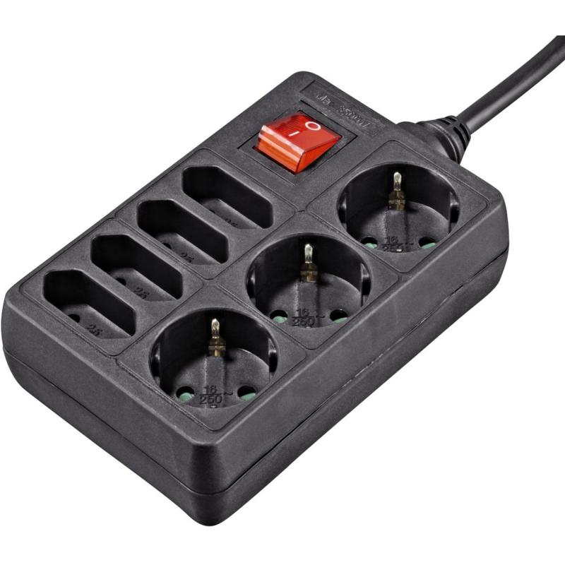 Hama Power Strip 7 Fold w/ Switch 1.4 Meter