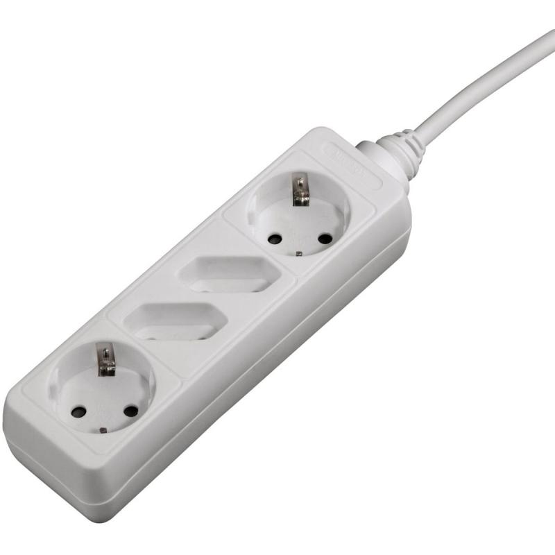 Hama Power Strip 4 Fold 2 Euro - 2 Shuko 1.4METER