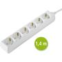 Hama Power Strip 6-Fold 1.4m White per 15Pcs