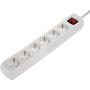 Hama Power Strip 6 Fold w/ Switch 1.4m White Per 15 S