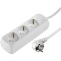 Hama Power Strip 3 Fold w/ Child Protection 1.4m White