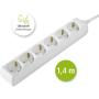 Hama Power Strip 6 Fold w/ Child Protection 1.4m White