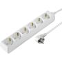 Hama Power Strip 6 Fold w/ Child Protection 1.4m White