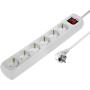 Hama Power Strip 6 Fold w/ Switch 1.4m White